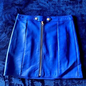 ❌sold❌ Blue leather skirt 🔷